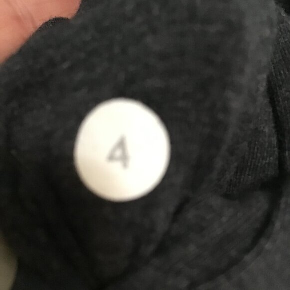 Lululemon Sway Cowl Neck Zip Up Jacket  Charcoal Grey/Black Size 4 - Picture 13 of 14